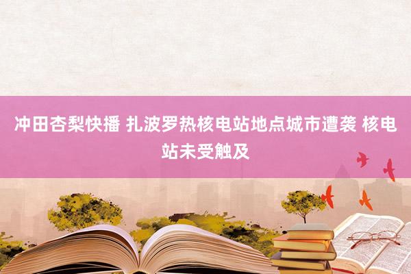 冲田杏梨快播 扎波罗热核电站地点城市遭袭 核电站未受触及