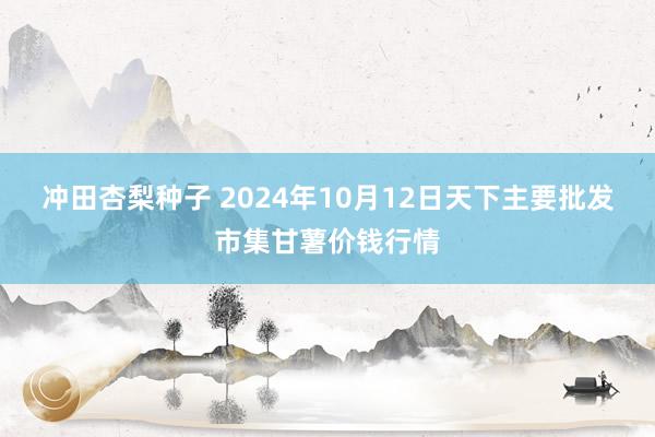 冲田杏梨种子 2024年10月12日天下主要批发市集甘薯价钱行情