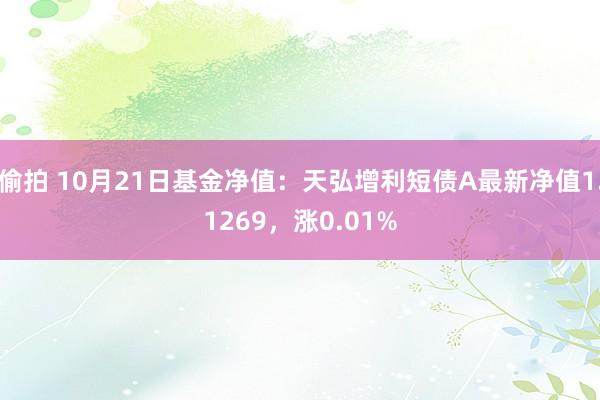 偷拍 10月21日基金净值：天弘增利短债A最新净值1.1269，涨0.01%