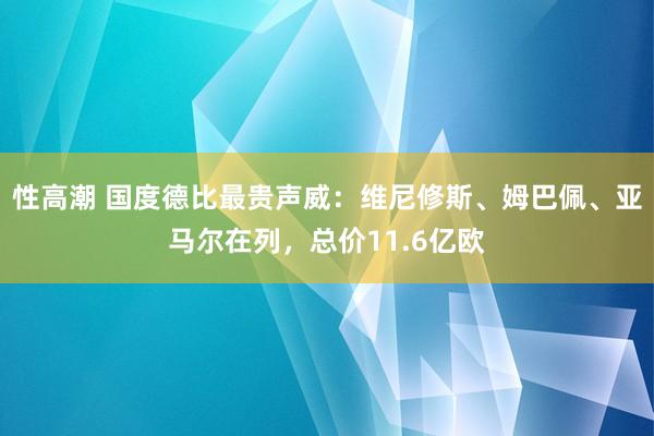 性高潮 国度德比最贵声威：维尼修斯、姆巴佩、亚马尔在列，总价11.6亿欧