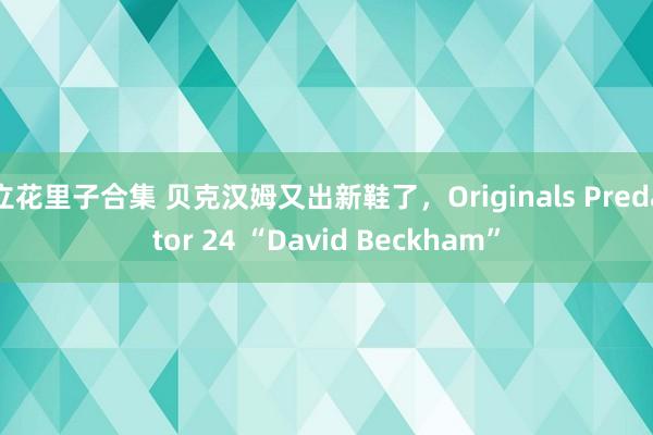 立花里子合集 贝克汉姆又出新鞋了，Originals Predator 24 “David Beckham”