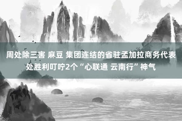 周处除三害 麻豆 集团连结的省驻孟加拉商务代表处胜利叮咛2个“心联通 云南行”神气