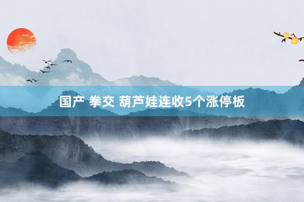 国产 拳交 葫芦娃连收5个涨停板