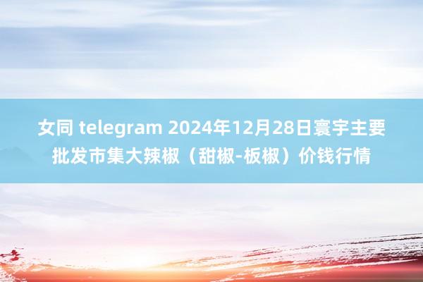 女同 telegram 2024年12月28日寰宇主要批发市集大辣椒（甜椒-板椒）价钱行情